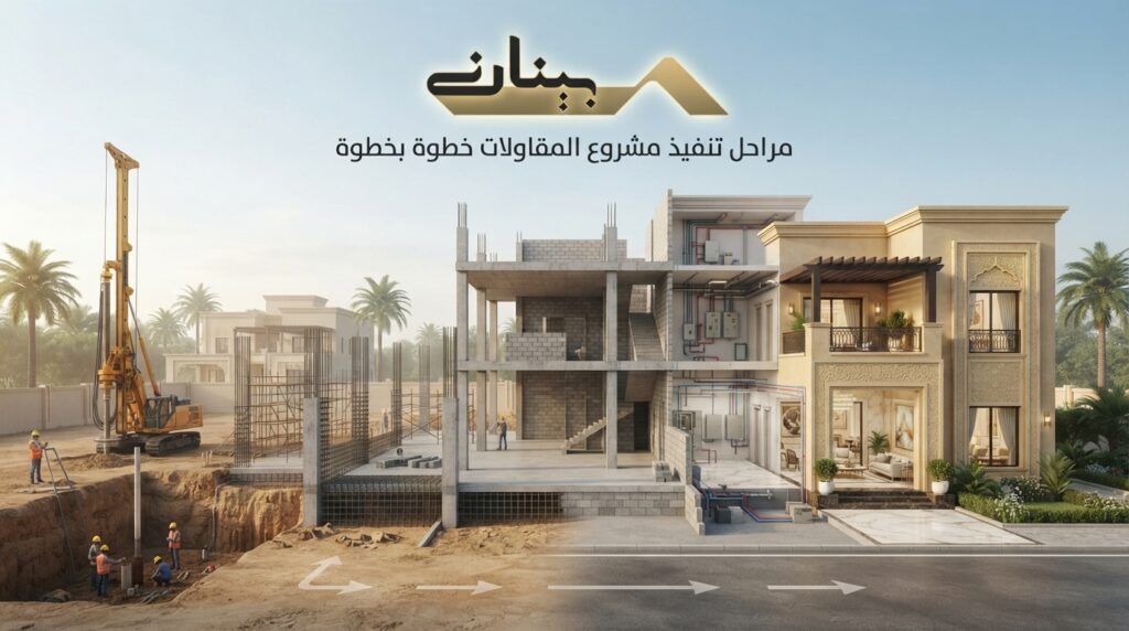 مراحل تنفيذ مشروع مقاولات